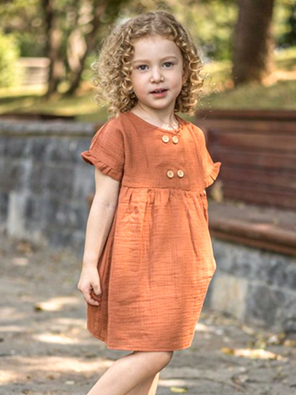Thumbnail: Cinnamon Muslin Dress