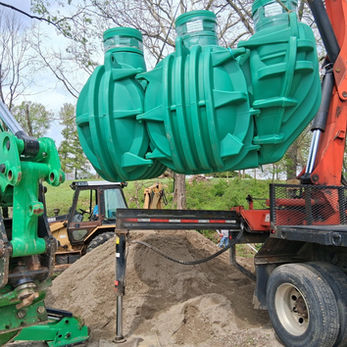 Green septic tank installation