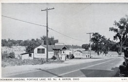 Historic street scene, Portage Lake Rd No. 4, Akron, Ohio