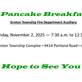 Pancake Breakfast - Nov. 2