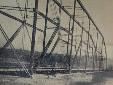 Historic photo of large steel structure