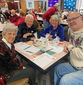 Seniors enjoy a Christmas party