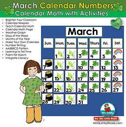 March Calendar Numbers