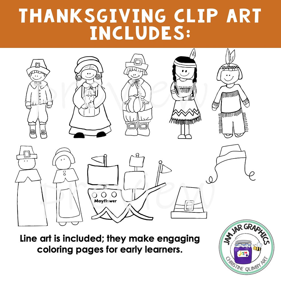 Thumbnail: Thanksgiving Clip Art for Teachers