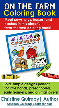 on the farm - coloring book