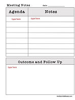 form-meeting agenda