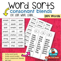 consonant blends, learning to write, daily 5, teaching resources, elementary school