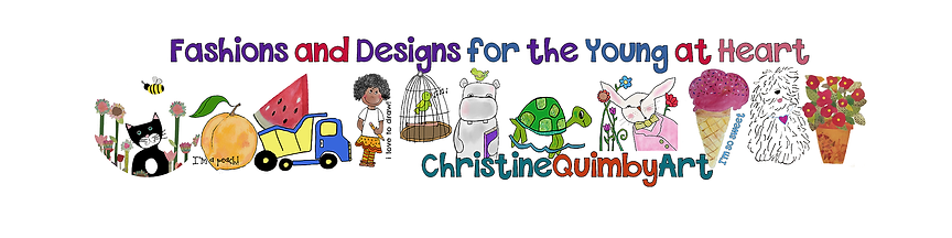 christine quimby art, kids' fashions