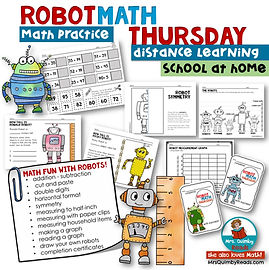 Math Practice with Robots