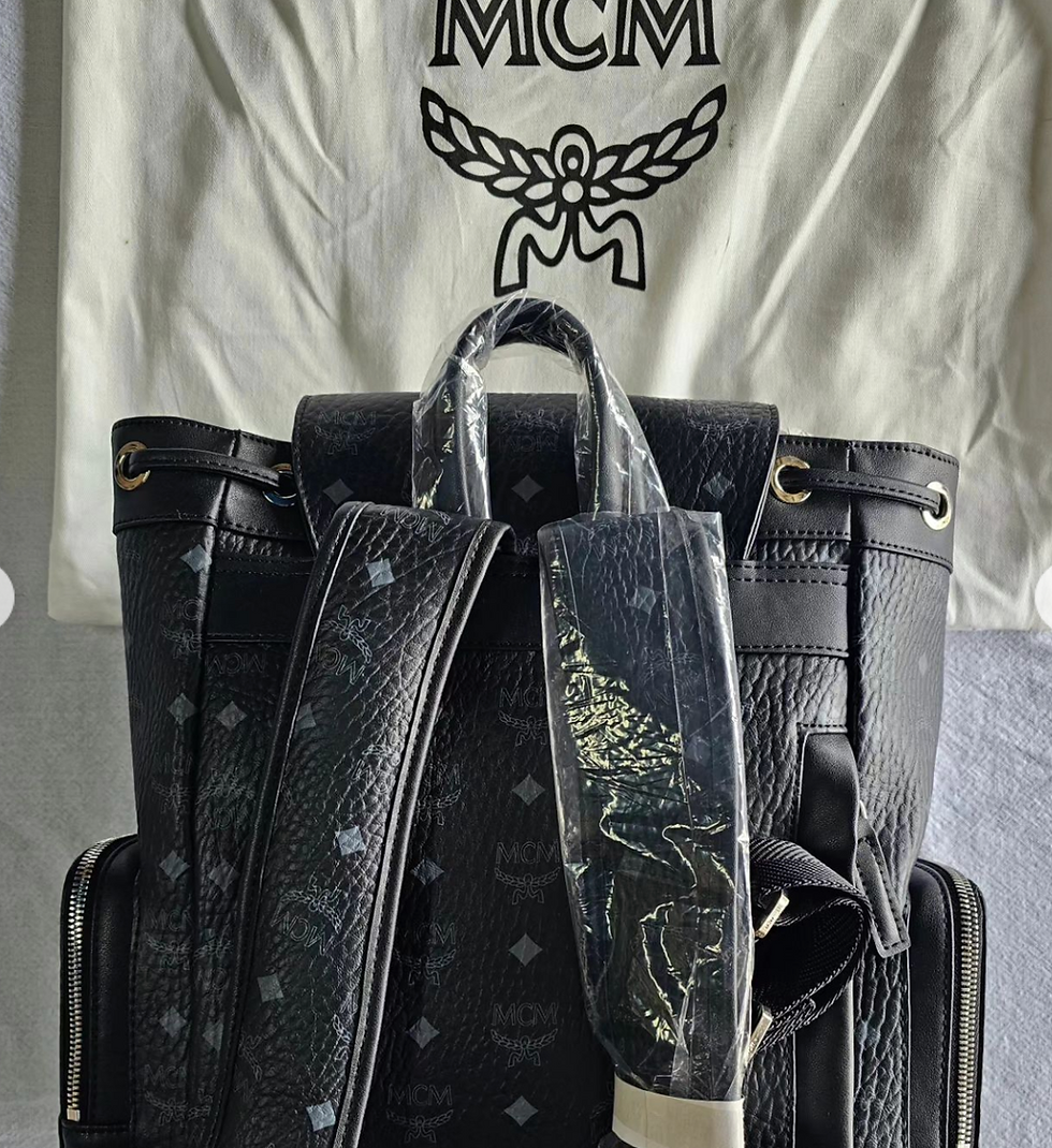Thumbnail: MCM Men's Black Brandenburg Backpack