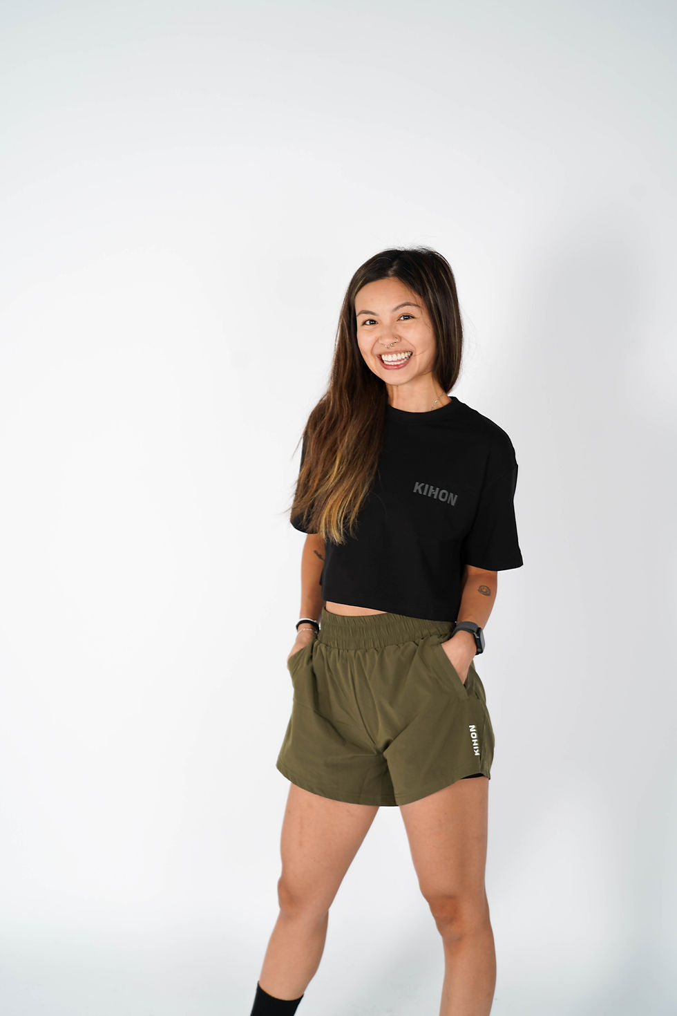 Thumbnail: Kihon Ladies Align Shorts (Forrest Green)