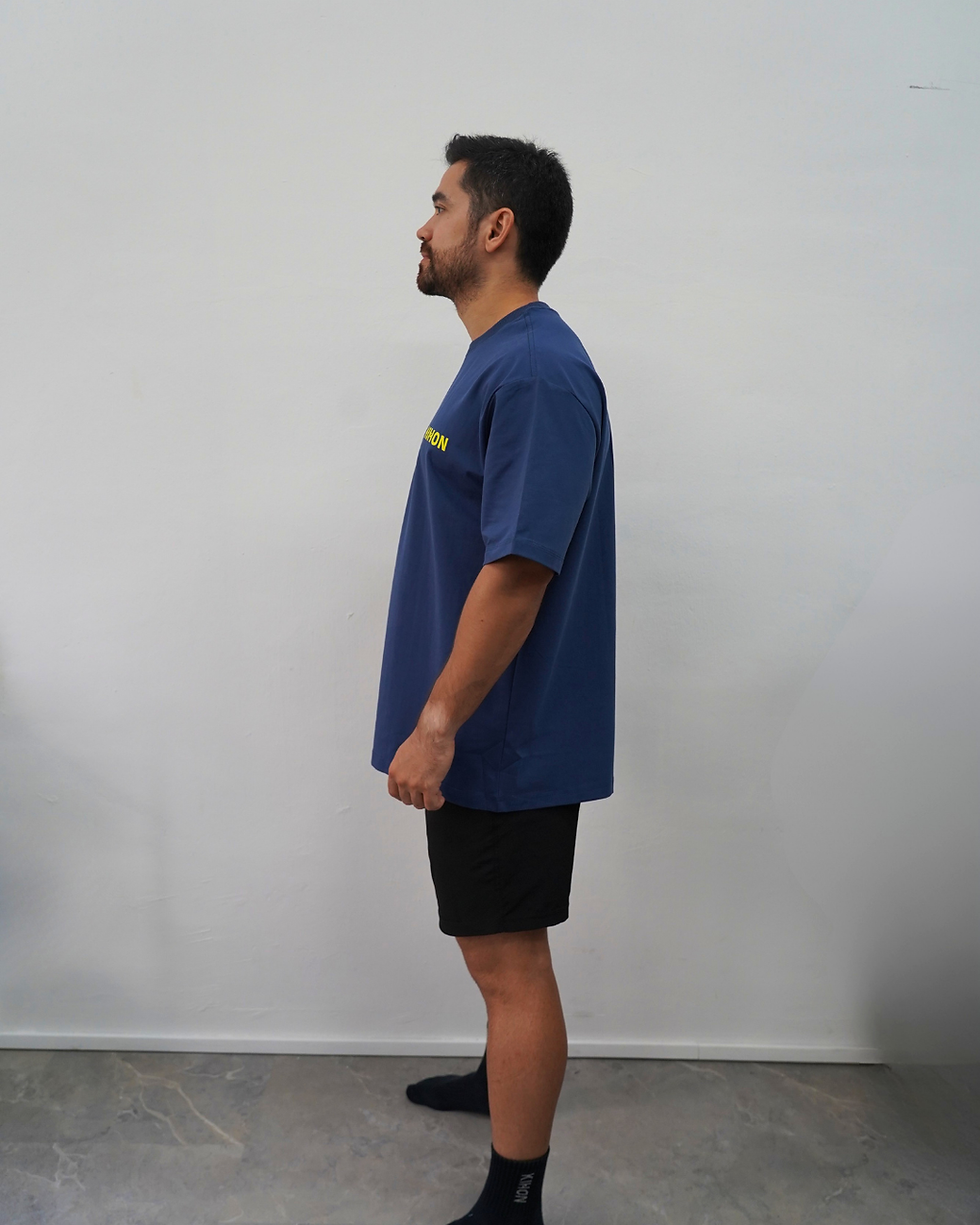 Thumbnail: Basic Oversized Logo Tee (Navy)