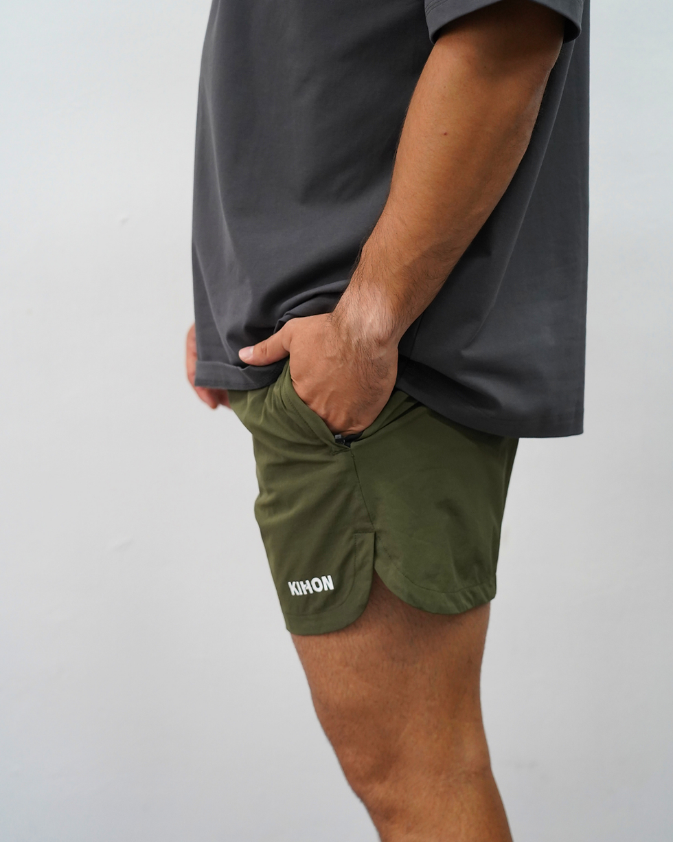 Thumbnail: Kihon Hybrid Shorts (Dark Olive)