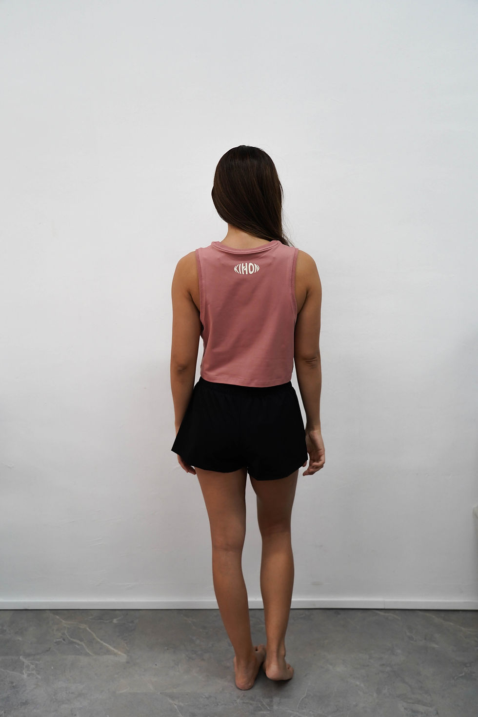 Thumbnail: "Always Exhausted Club" Crop Tank (Salmon)