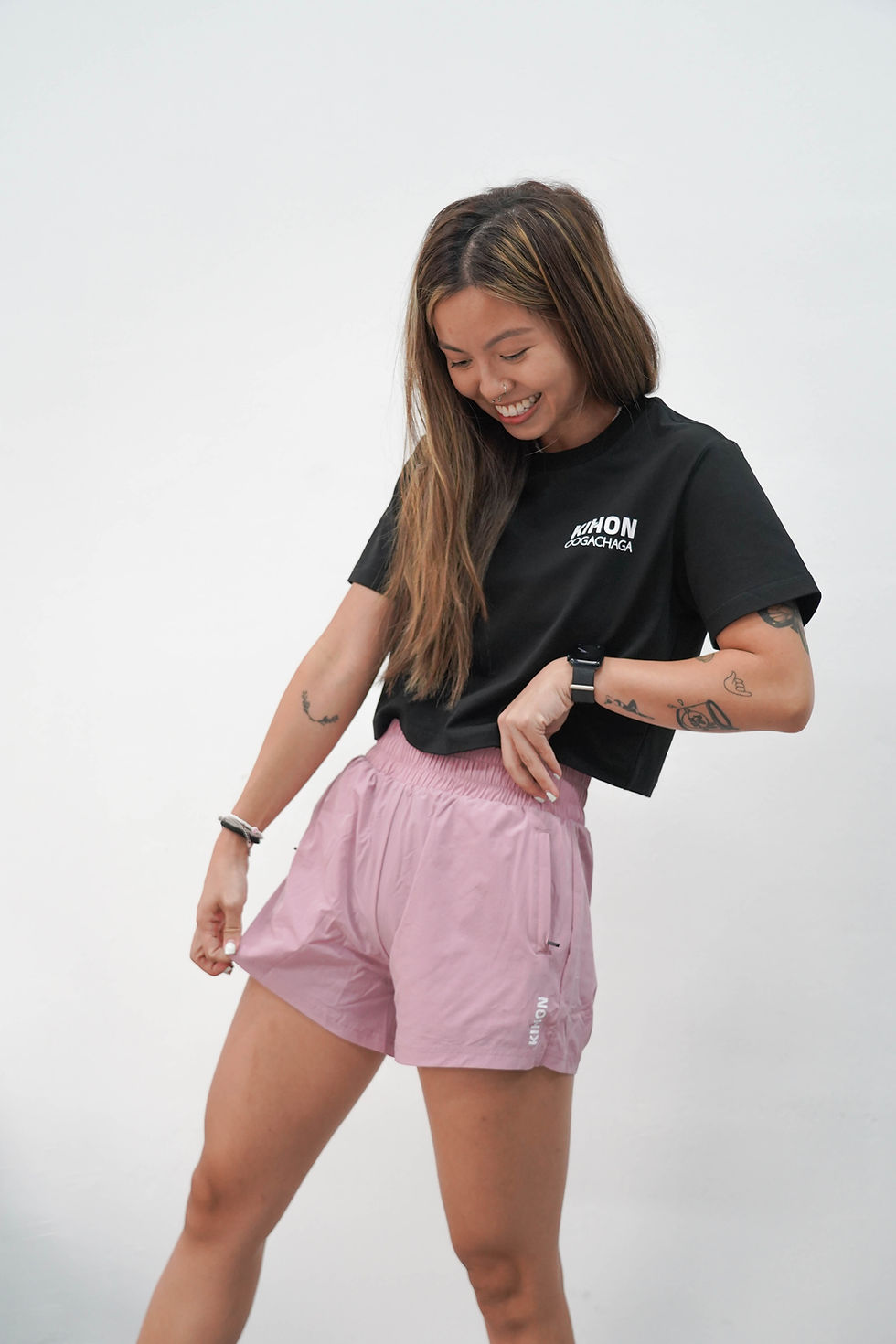 Thumbnail: Kihon Ladies 4" Align Shorts (Pink)