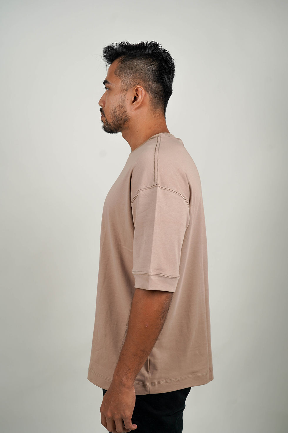 Thumbnail: Kihon Oversized Tee (Light Taupe)