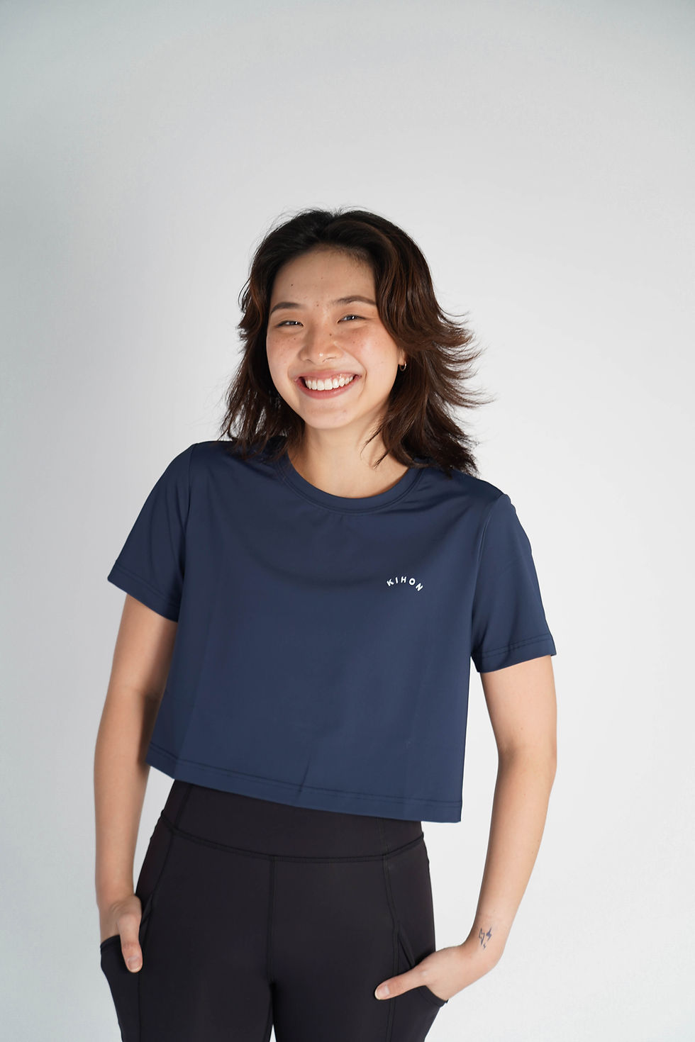 Kihon Adapt Crop Top (Navy Blue)