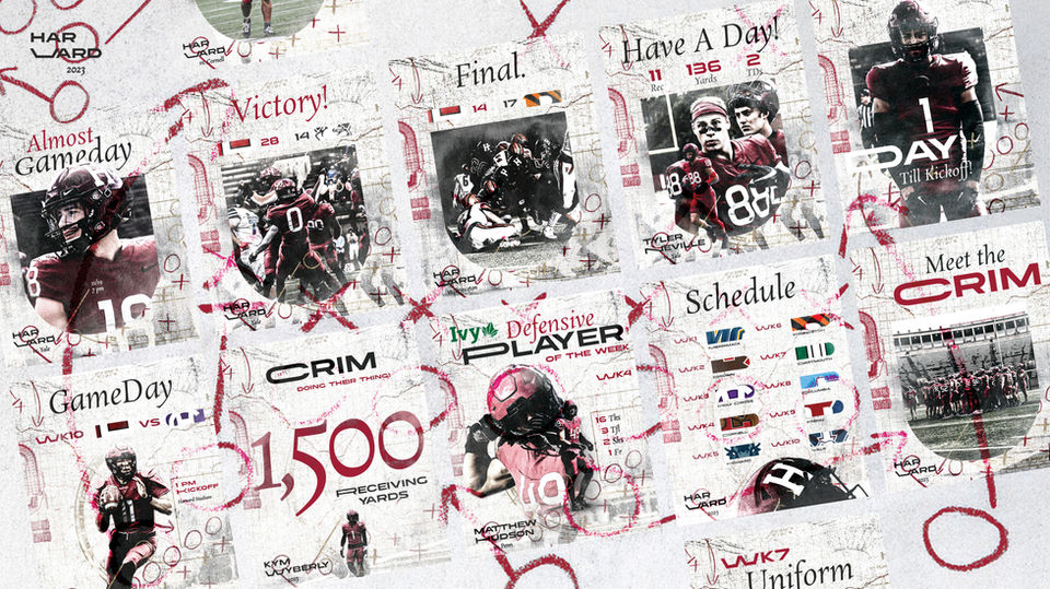 Harvard Football Social Media Rebrand