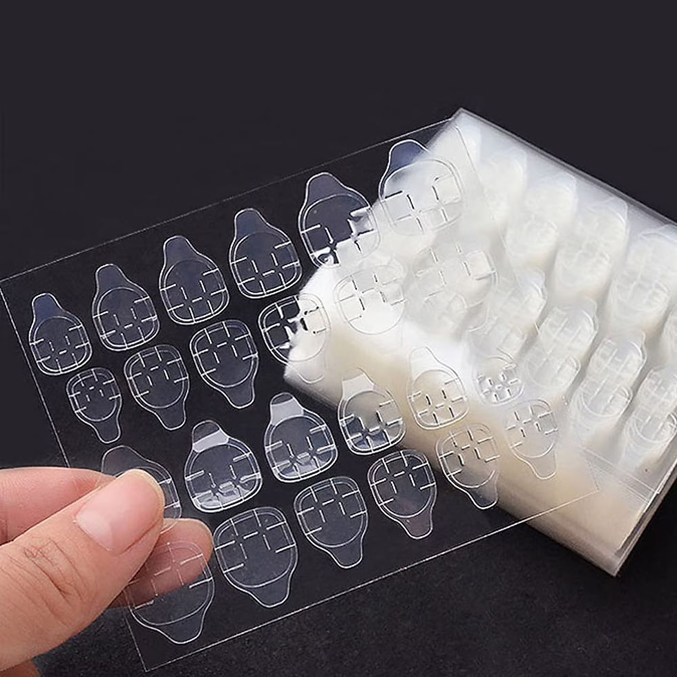 Press-on nail adhesive glue tabs