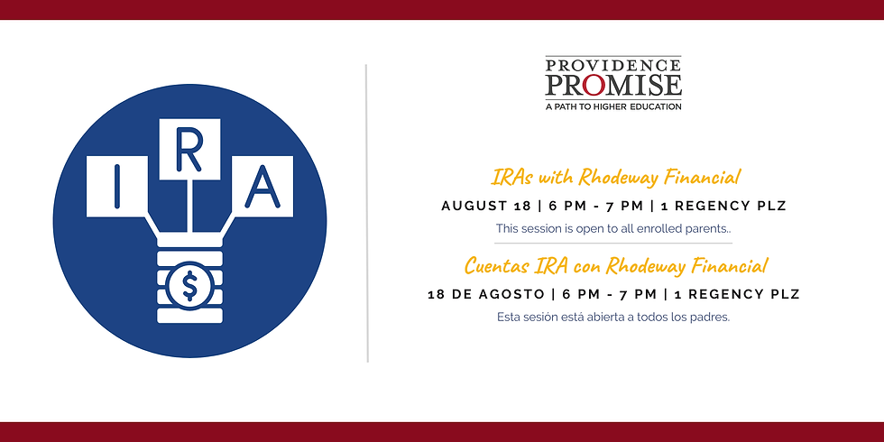 IRAs with Rhodeway Financial | Cuentas IRA con Rhodeway Financial