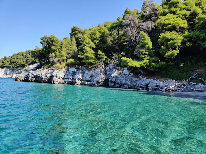 Ftelia beach Skopelos Greece