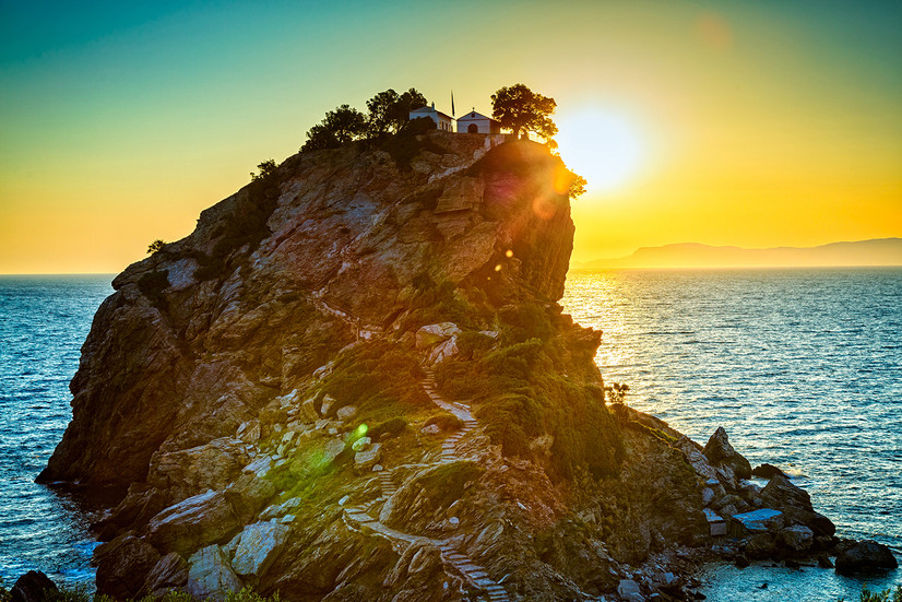 Agios Ioannis Chapel Skopelos Sunset