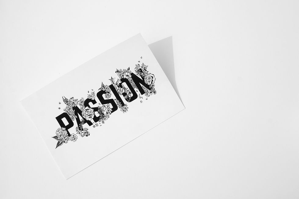 Passion | Minimal contemporary wall art | Limited edition fine art archival print of hand-drawn artwork from the collection Calling