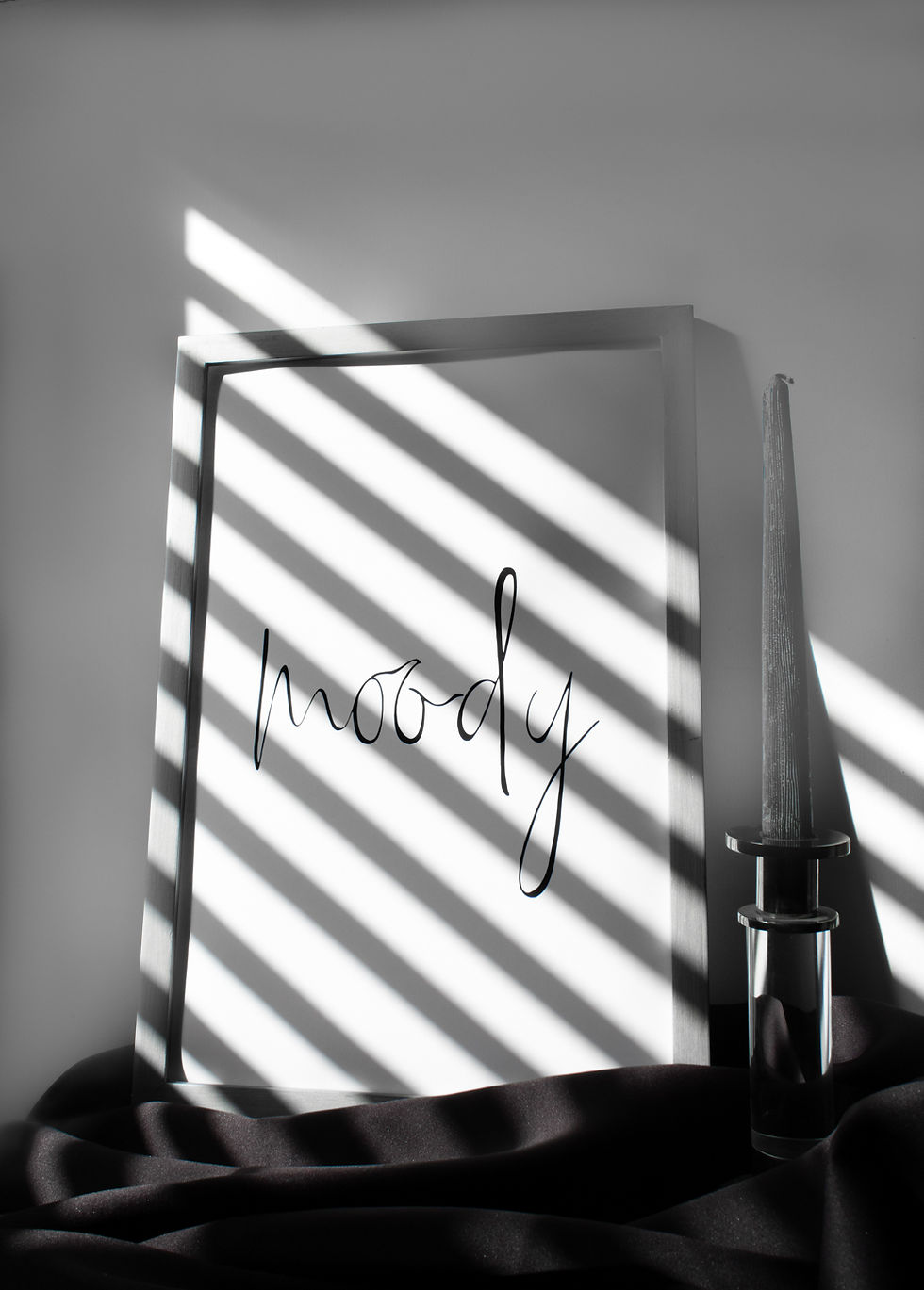 Thumbnail: Moody, Her | Minimal contemporary wall art | Limited edition fine art archival print of hand-lettered artwork