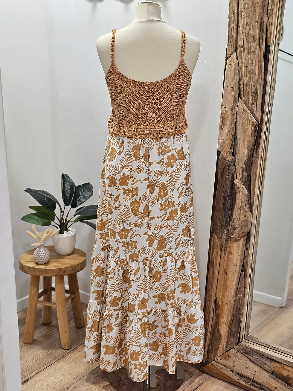 Miniature : Robe longue buste en crochet