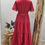 Miniature : Robe longue rouge