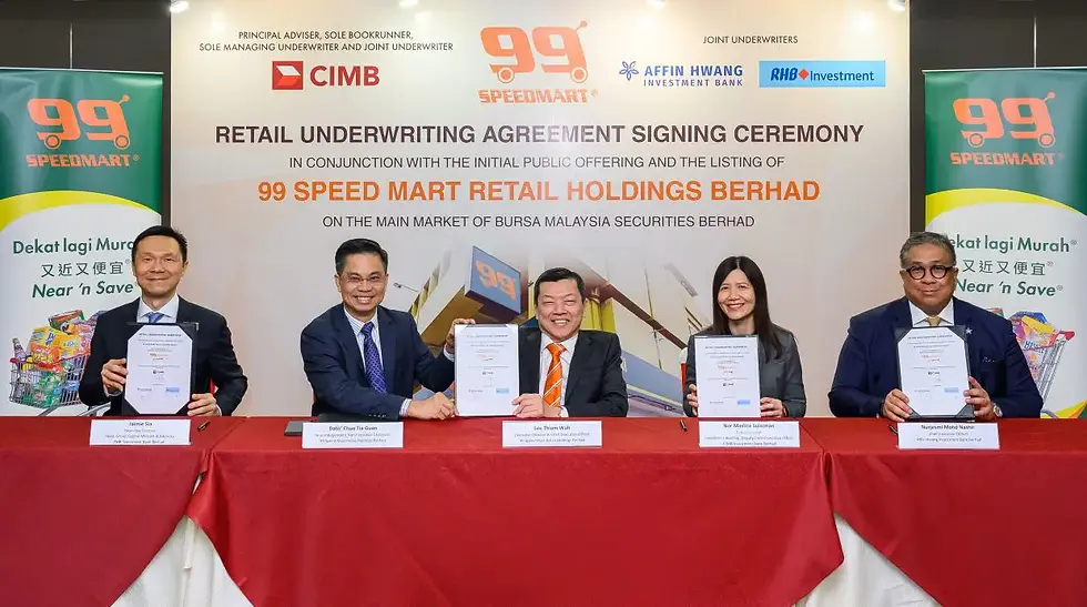 99 Speedmart's Joint Underwriting Signing Ceremony