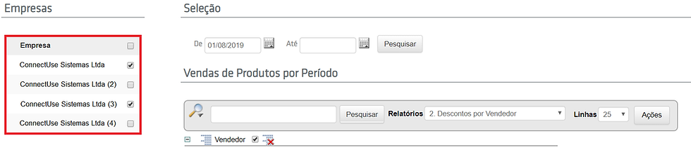 relatório de vendas