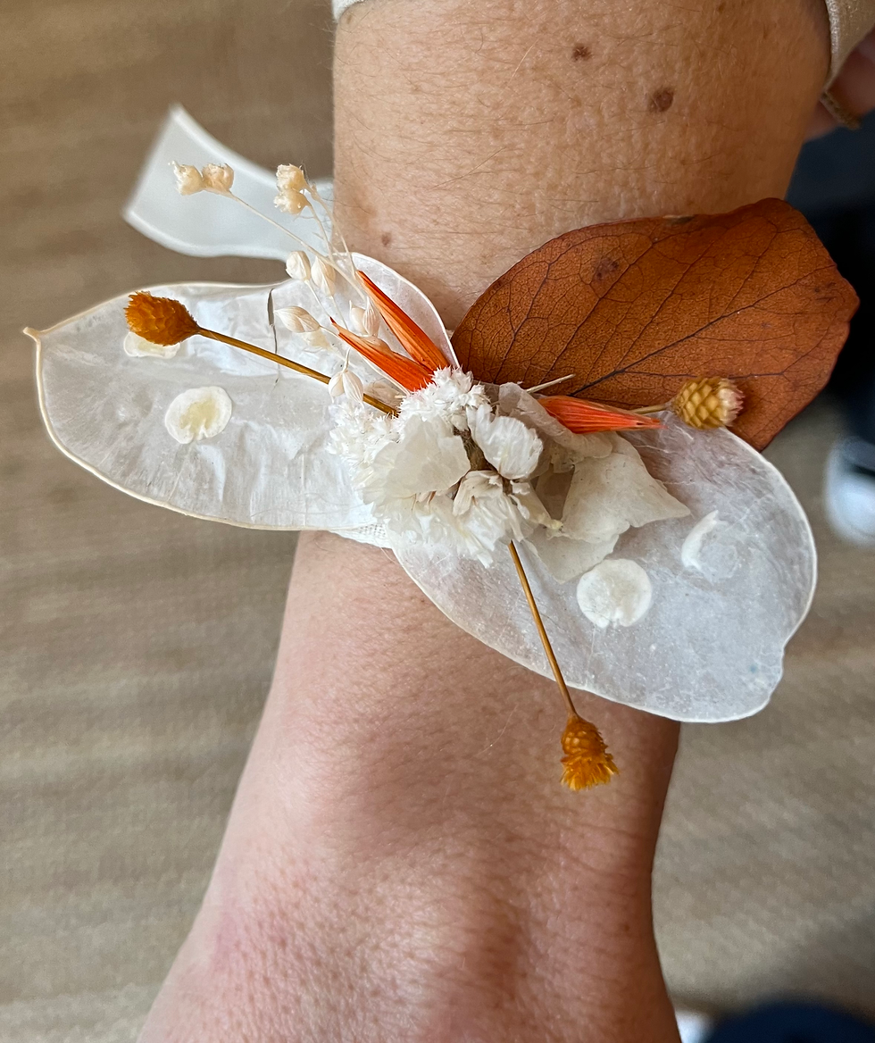 Miniature : Bracelets en fleurs séchées