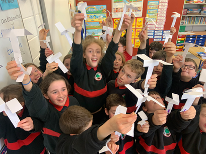 Little Einsteins ….. Investigating and simulating flight with our paper helicopters