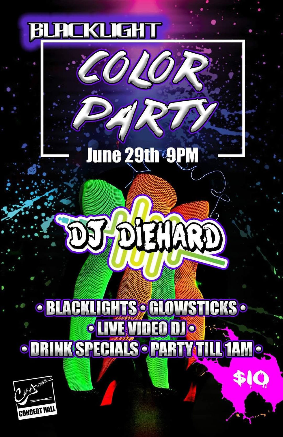 Blacklight Color Party!
