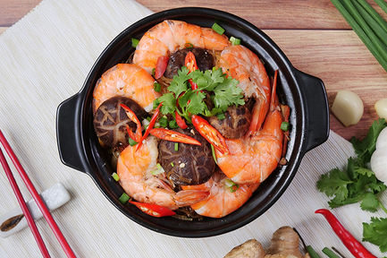 กุ้งอบวุ้นเส้น หม้อหุงข้าว Easy Cooking by Tops