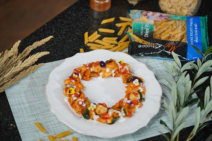 พาสต้าฉู่ฉี่ลูกชิ้นปลาตากลมมะพร้าวอ่อน Fusion Dishes