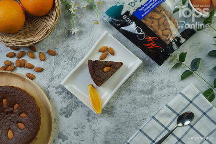 เค้กอัลมอนด์ส้ม Exclusive Recipes by Tops