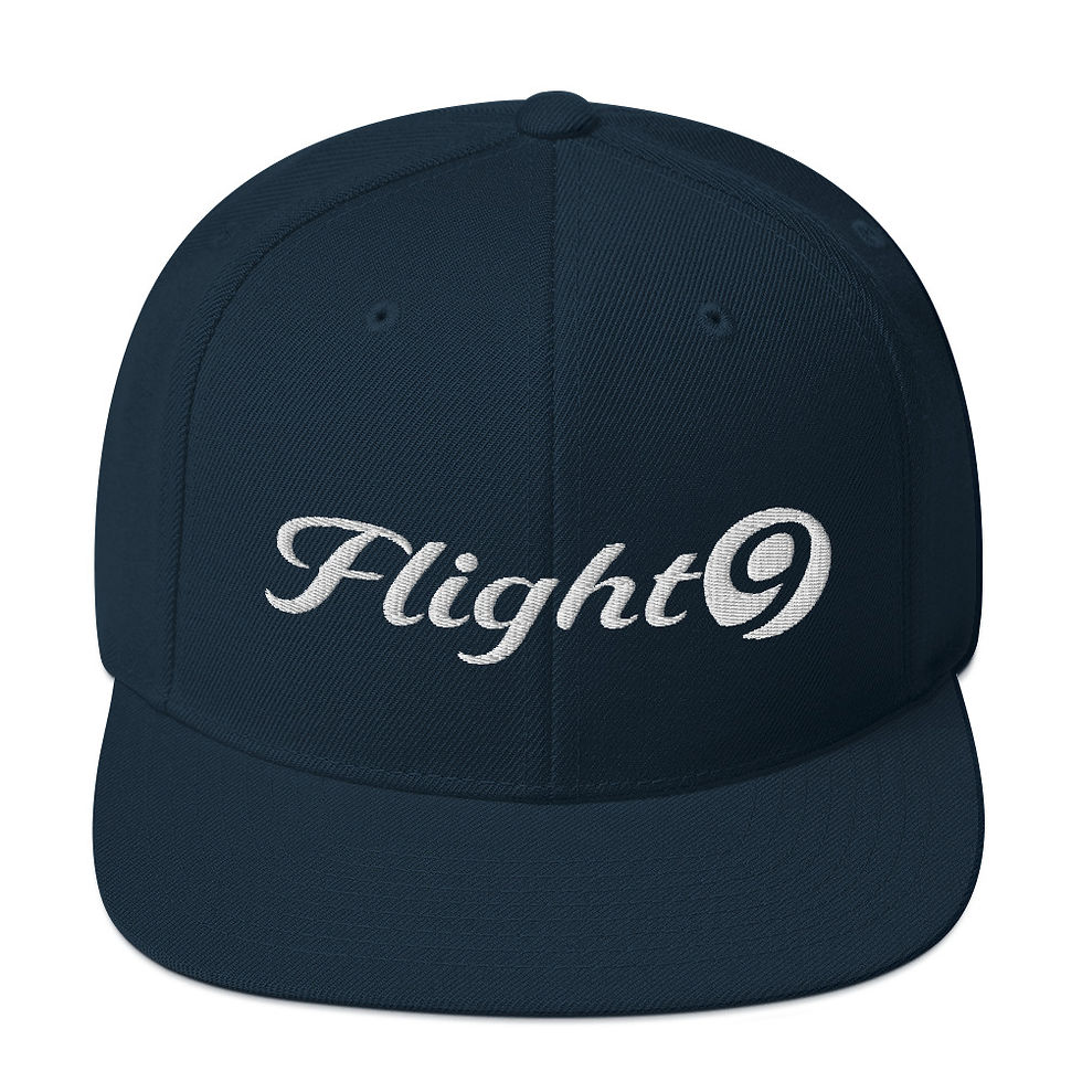Thumbnail: Flight 9 Logo - Embroidered Snapback Hat (FREE SHIPPING)