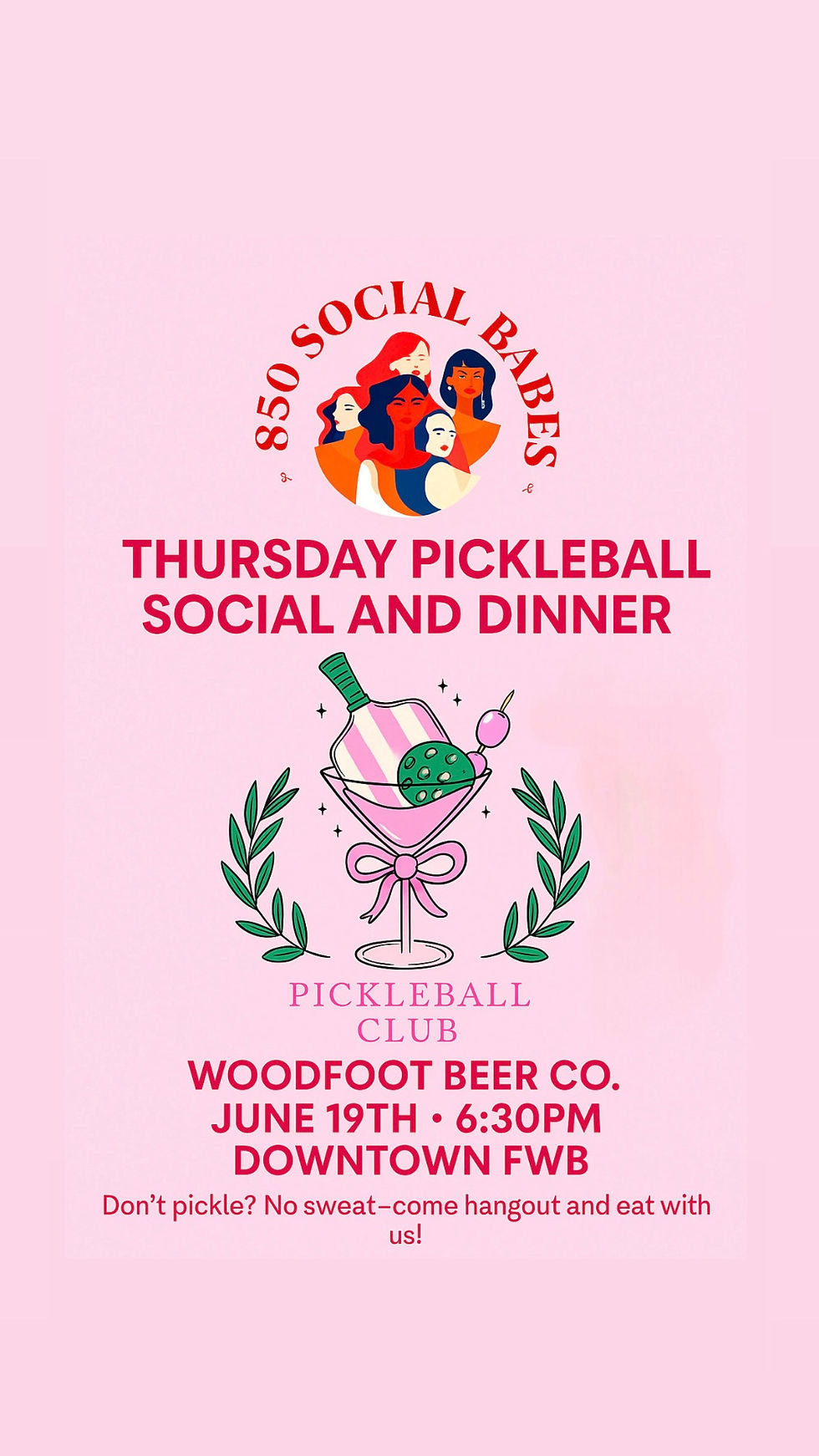850 Thursday Pickleball & Dinner Social