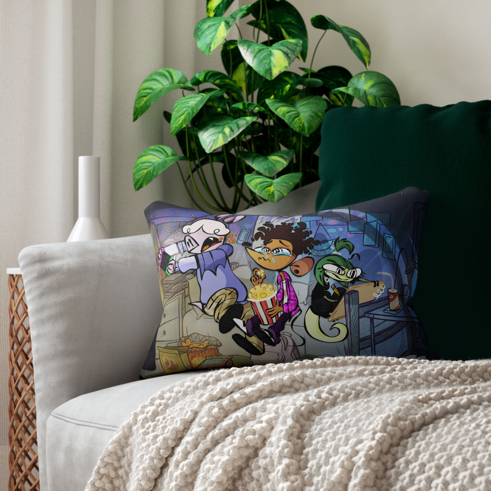 Rainbow Floor | Polyester Lumbar Pillow