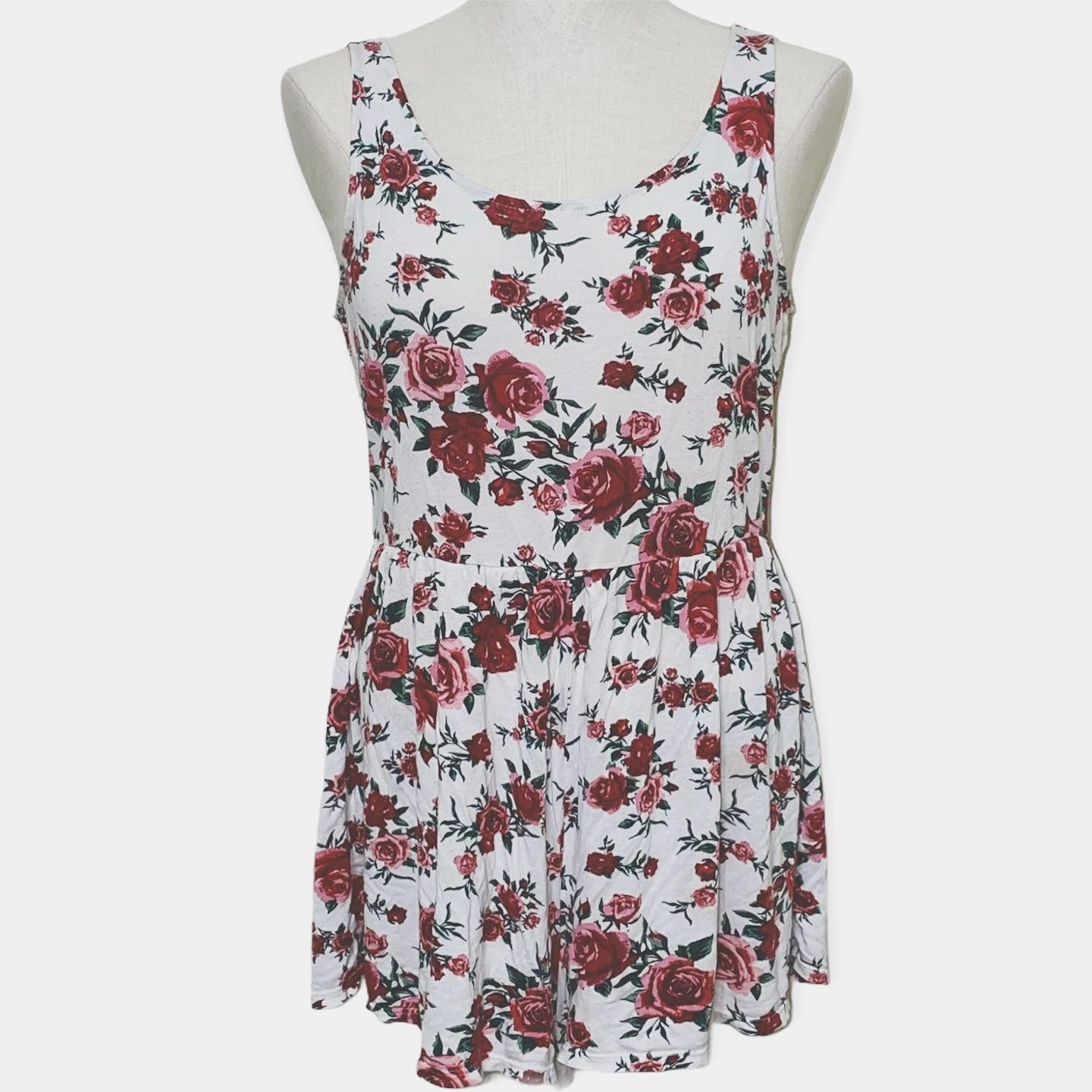 Rose Floral Romper