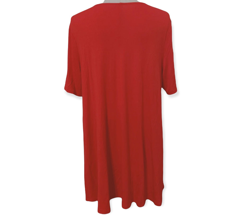 Thumbnail: Plain Red t-Shirt Dress