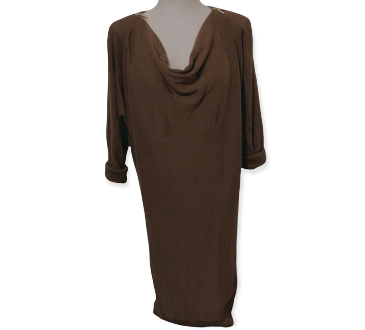 Dusty Green off the shoulder Sweater Dress