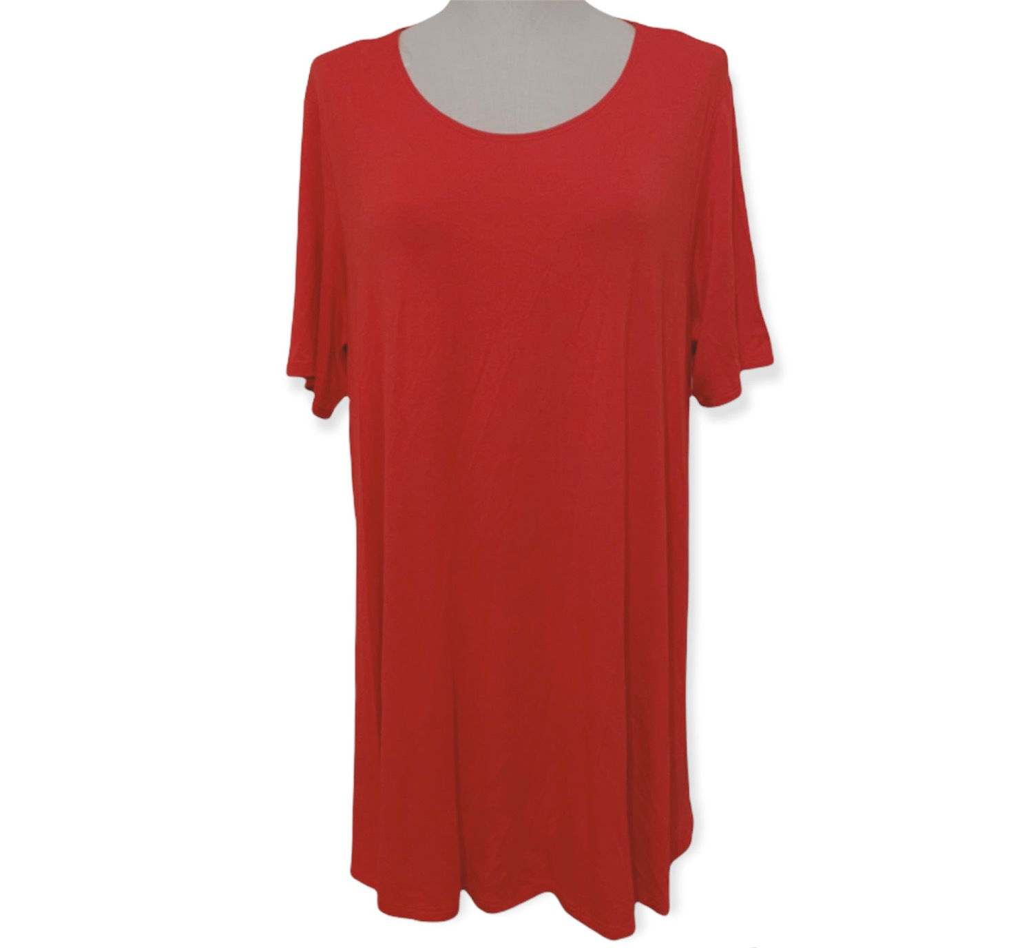 Plain Red t-Shirt Dress