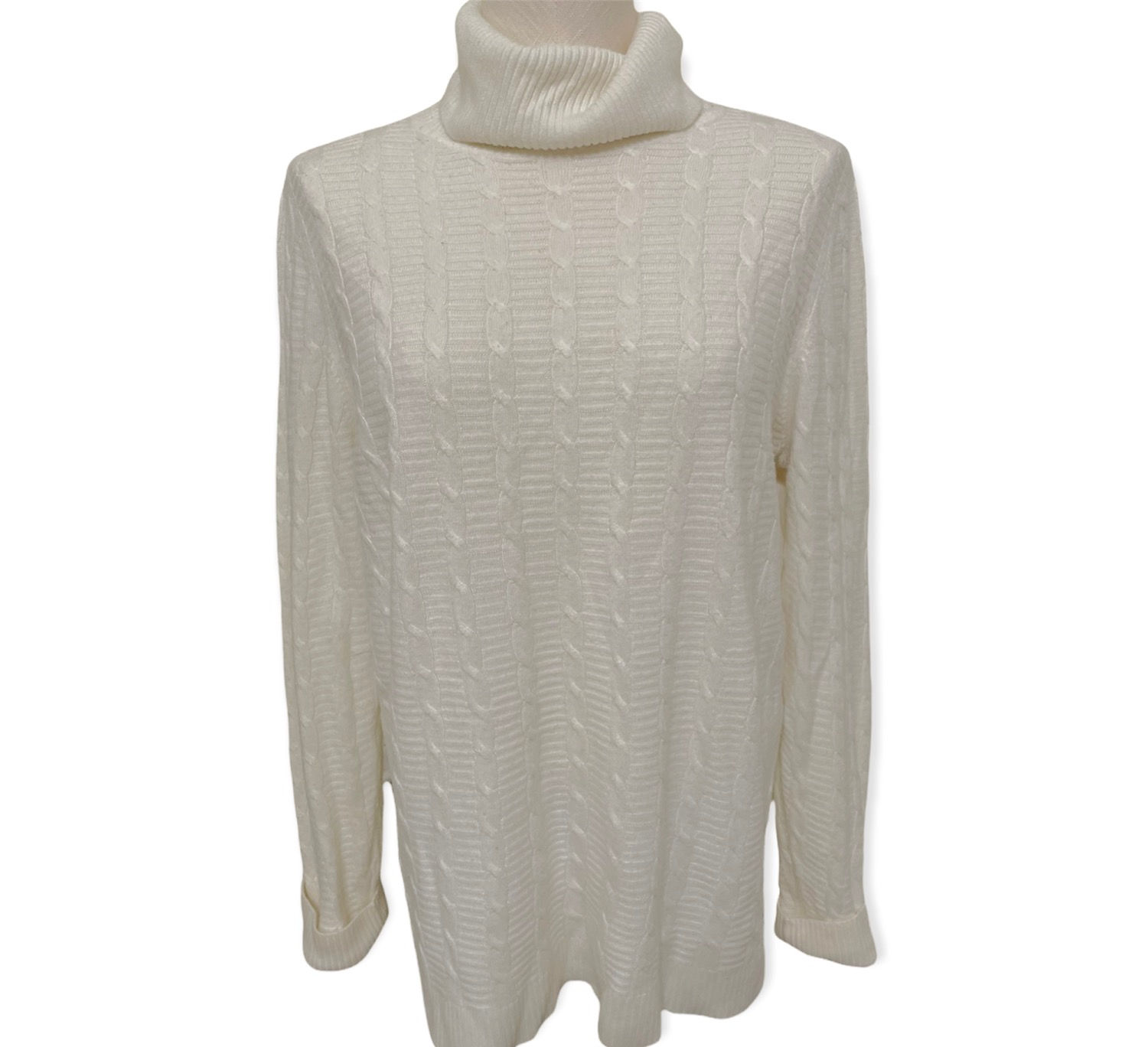 White Turtleneck Sweater