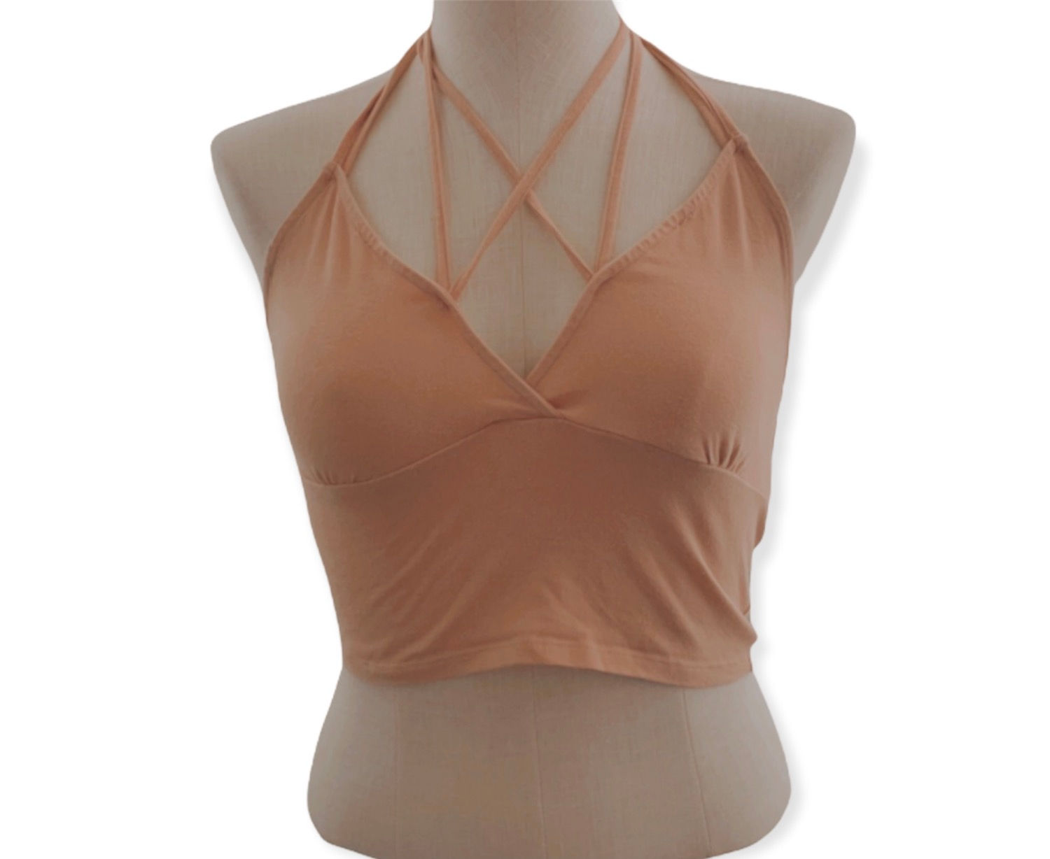 Charolette Russe Peach Crop Top