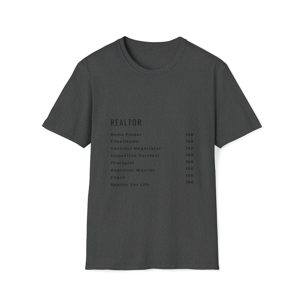 Thumbnail: Unisex Realtor Ingredients Soft T-Shirt
