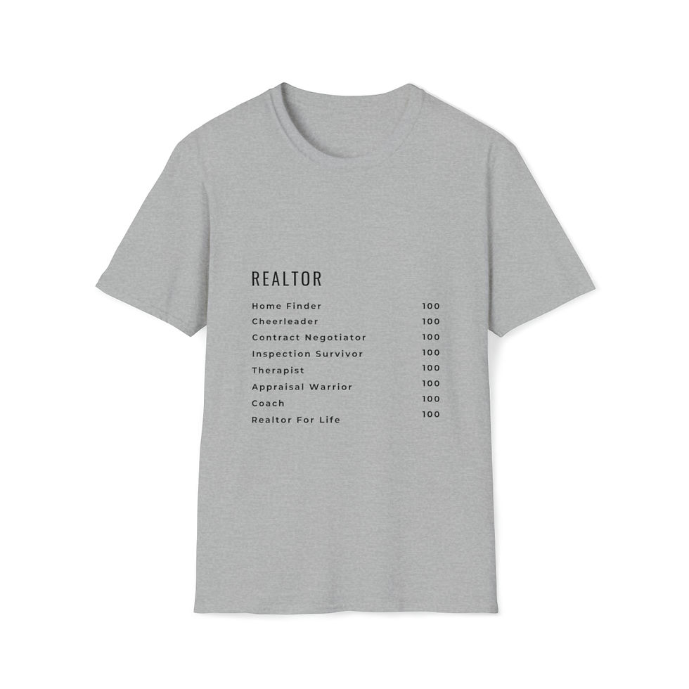 Thumbnail: Unisex Realtor Ingredients Soft T-Shirt