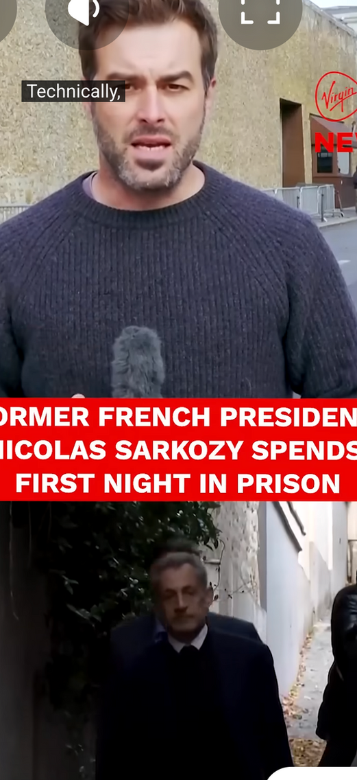 Sarkozy first night in prison